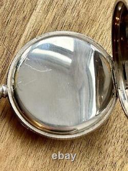 Victorian Solid Silver Pocket Watch Stayte 7 Jewels Dennison case 1924