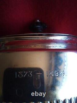 Victorian Solid Silver Tea Caddy Hallmark Sheffield 1898 By Henry Strafford