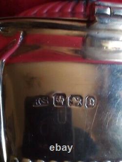 Victorian Solid Silver Tea Caddy Hallmark Sheffield 1898 By Henry Strafford