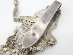 Victorian Sterling Silver Art Nouveau Classical Sewing Chatelaine c1890 London