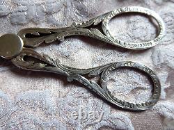 Victorian Sterling Silver Candle Wick Trimmers c 1900