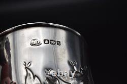 Victorian Sterling Silver Christening Mug Tankard 1900