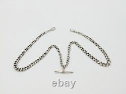 Victorian Sterling Silver Double Albert Graduating Watch Chain 1873 London 24