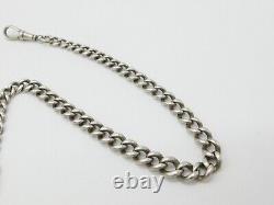 Victorian Sterling Silver Double Albert Graduating Watch Chain 1873 London 24