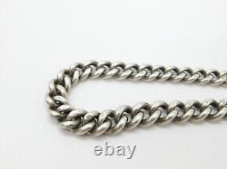 Victorian Sterling Silver Double Albert Graduating Watch Chain 1873 London 24