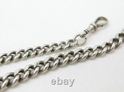 Victorian Sterling Silver Double Albert Graduating Watch Chain 1873 London 24