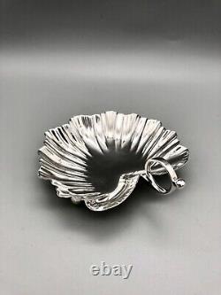 Victorian Sterling Silver Leaf Dish, Mappin & Webb, Sheffield, 1893