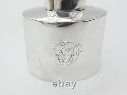 Victorian Sterling Silver Tea Caddy Antique 1895 Sheffield Monogram