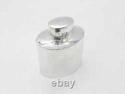 Victorian Sterling Silver Tea Caddy Antique 1895 Sheffield Monogram