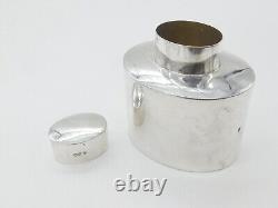 Victorian Sterling Silver Tea Caddy Antique 1895 Sheffield Monogram