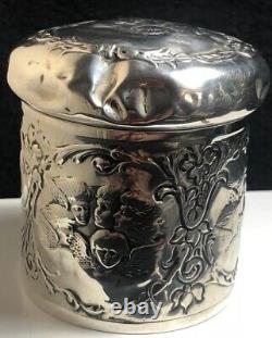 Victorian Sterling Silver Tidy Jar