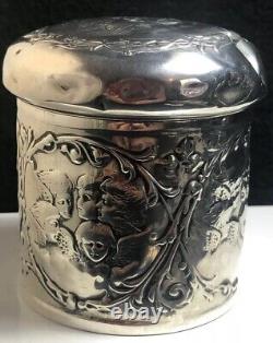 Victorian Sterling Silver Tidy Jar