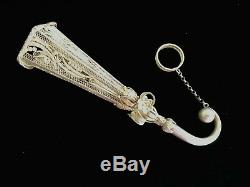 Victorian Sterling Silver Tussie Mussie Posey Nosegay Posy Holder, Porte Bouquet