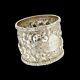 Victorian Tiffany & Co. Repouse Sterling Silver Napkin Ring 1886 Ornate Detail