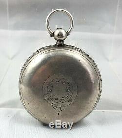 Victorian Waltham Sterling Silver Cased Full Hunter Pocket Watch Birm 1884
