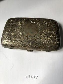 Victorian silver Cigarette /card case