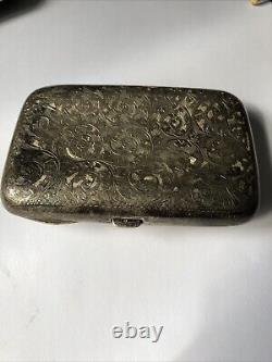 Victorian silver Cigarette /card case