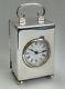 Vtg 1898 Victorian William Comyns & Sons Full Size Solid Silver Carriage Clock