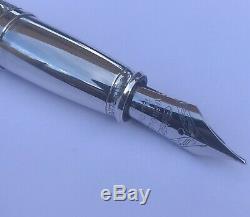 Yard-O-Led Solid silver Viceroy Grand Victorian Fountain Pen