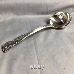 1840 Spoon De Soupe Modèle Rois D'argent Massif Par Chawner & Co. 73.09g