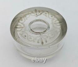 Ancien Victorien Roman Greco Revival Sterling Argent Inkwell 1845
