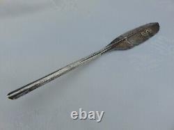Anticique 19ème Century Victorian Français Silver Quill Dip Titulaire De Pen Hallmarked