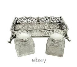 Antiquaire Victorian Sterling Silver Double Inkstand 1848