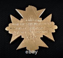 Antique 9ct Pocket Gold Watch Fob Medal