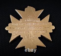 Antique 9ct Pocket Gold Watch Fob Medal