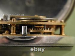 Antique En Argent Massif Paire Cas Verge Fusée Fob Pocket Watch Bond Okehampton + Key