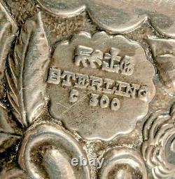 Antique Gorham Sterling Silver 5 Pc. Réponse De Mireur Et De Brushes Dresser C1890