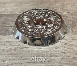 Antique Hallmarked Victorian Solid Silver Pin Dish Par Mappin Et Webb
