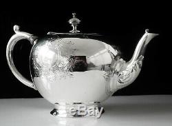 Antique Silver Bullet Licence Teapot, Londres 1857
