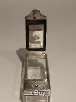 Antique Silver Guilloché Voyager Encrier Vissée William Neal Londres 1873
