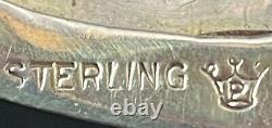 Antique Sterling Minaudiere Nécessaire Pour La Toilette Et L'argent Compact Cg