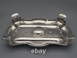 Antique Victorian Silver Enkwell Superbe Lon 1851