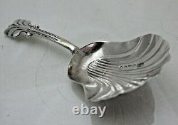 Antique Victorian Solid Sterling Argent Thé Caddy Spoon B'ham 1883 (ls)