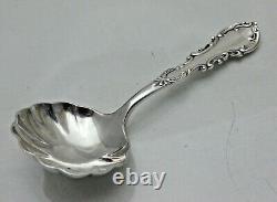 Antique Victorian Solid Sterling Argent Thé Caddy Spoon B'ham 1898 (ls)