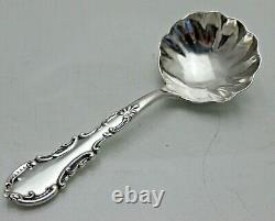Antique Victorian Solid Sterling Argent Thé Caddy Spoon B'ham 1898 (ls)