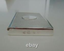Antique Victorian Solid Sterling Silver Sprung Card Case