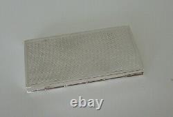Antique Victorian Solid Sterling Silver Sprung Card Case