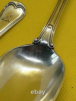 Antique Victorian Sterling Silver Hallmarked 1855 Spoons, Fourche Set