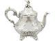 Antique Victorian Sterling Silver Teapot 1856 733g Hauteur 22.3cm Largeur 15,3 Cm