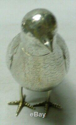 Argent Antique Dutch Oiseau 1890 Stock ID 7824