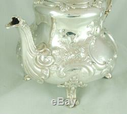 Argent De L'époque Victorienne Teapot D & C Houle London 1853 855g Ezx