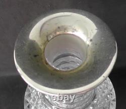 Argent Rimmed Lourd Coupe Verre Spirit Dates De Décanter 1972