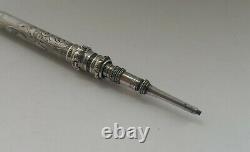 Art Antique Victorien Nouveau Solide Pencil Silver C 1900