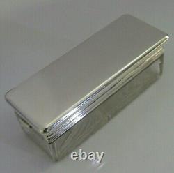 Asprey Victorian Sterling Silver Transvelling Inkwell 1878 Antique 288g Très Rare