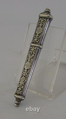 Beautiful Francais Solide Silver Needle Cas Avec Besoin De Souvoir Antique C1890