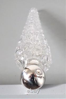 Bouteille De Parfum Argent Antique Cut Crystal 9 Mappin Bros. Londres 1884